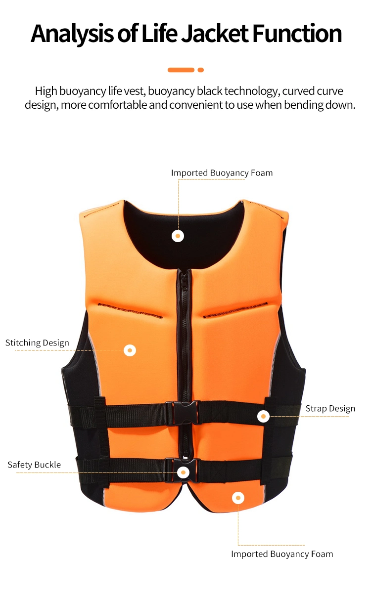 Adult Universal EPE Foam Man Neoprene Safety Vest Swim Life Jacket